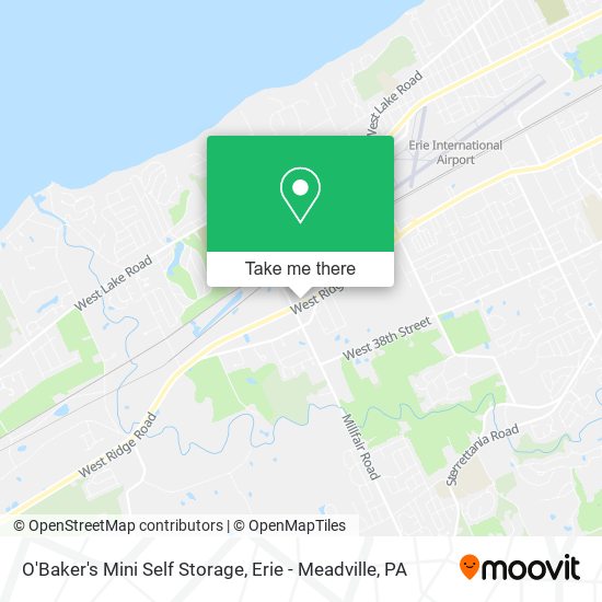 O'Baker's Mini Self Storage map
