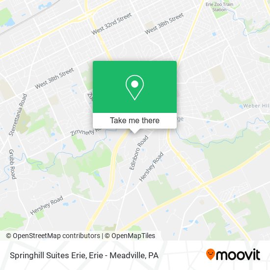 Springhill Suites Erie map