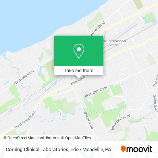 Corning Clinical Laboratories map