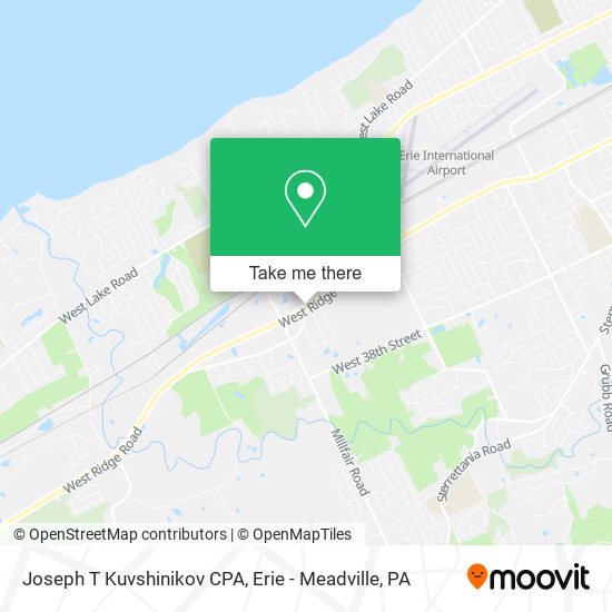 Joseph T Kuvshinikov CPA map
