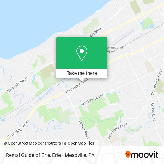 Rental Guide of Erie map