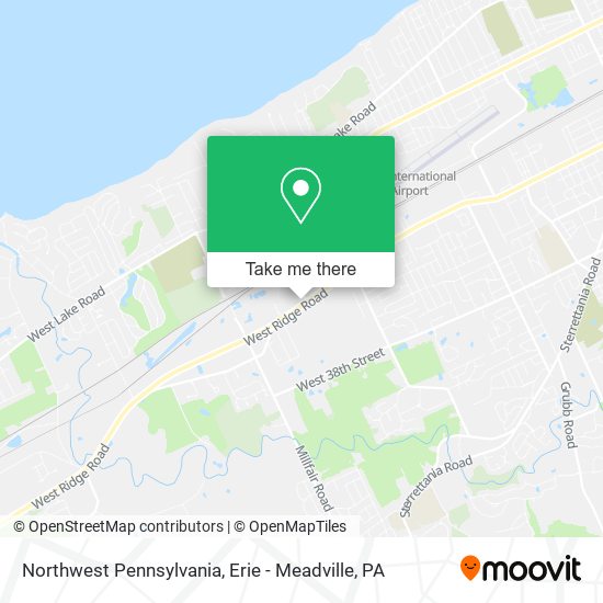 Northwest Pennsylvania map