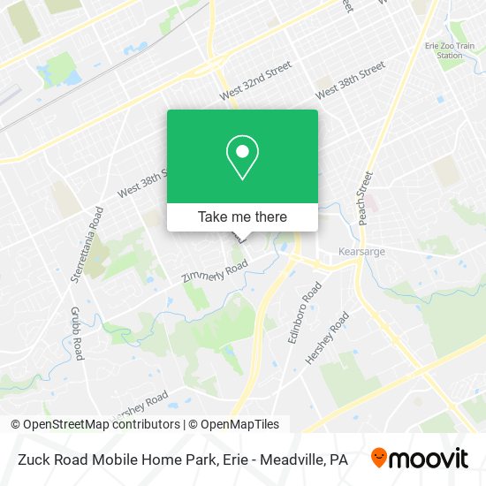 Zuck Road Mobile Home Park map