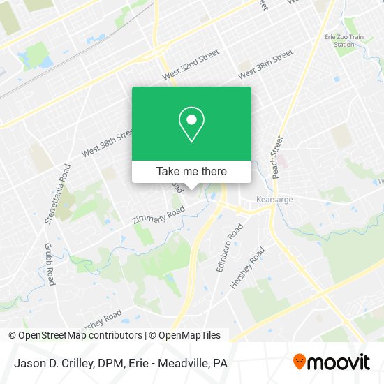Jason D. Crilley, DPM map