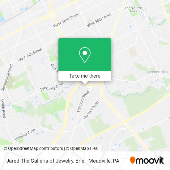 Jared The Galleria of Jewelry map