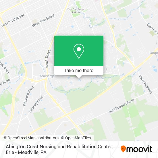 Abington Crest Nursing and Rehabilitation Center map