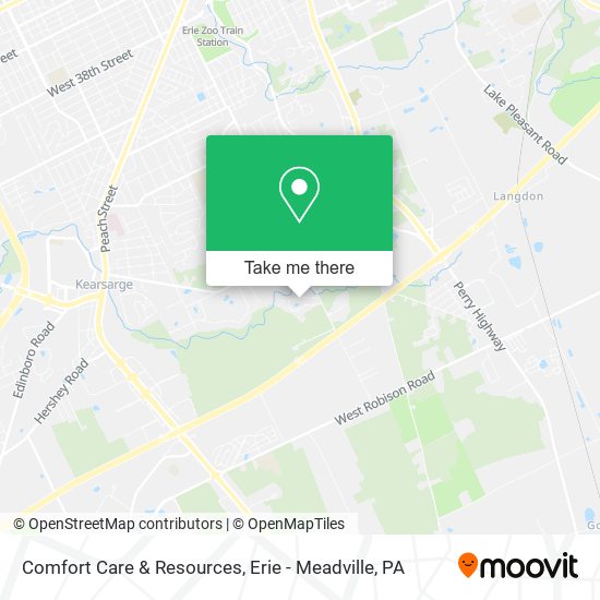 Comfort Care & Resources map