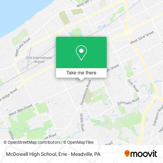 McDowell High School map