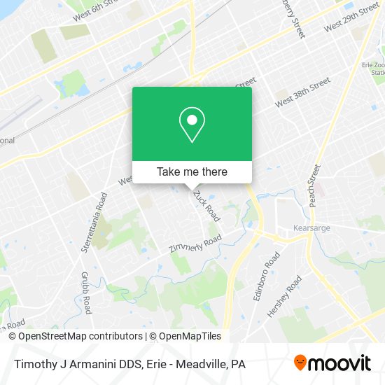 Timothy J Armanini DDS map