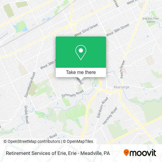Retirement Services of Erie map