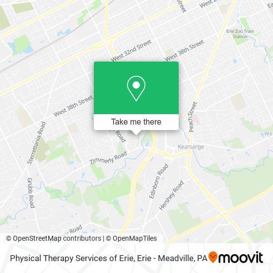 Mapa de Physical Therapy Services of Erie