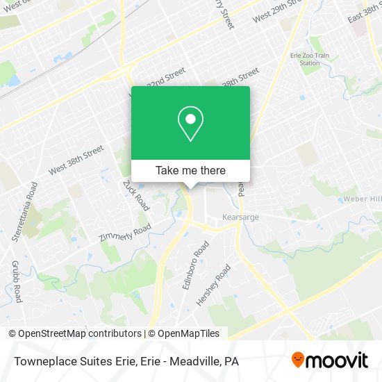 Towneplace Suites Erie map