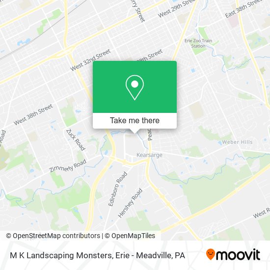 M K Landscaping Monsters map