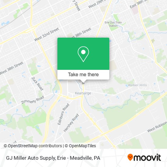 GJ Miller Auto Supply map