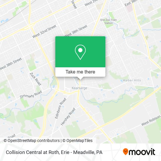 Collision Central at Roth map