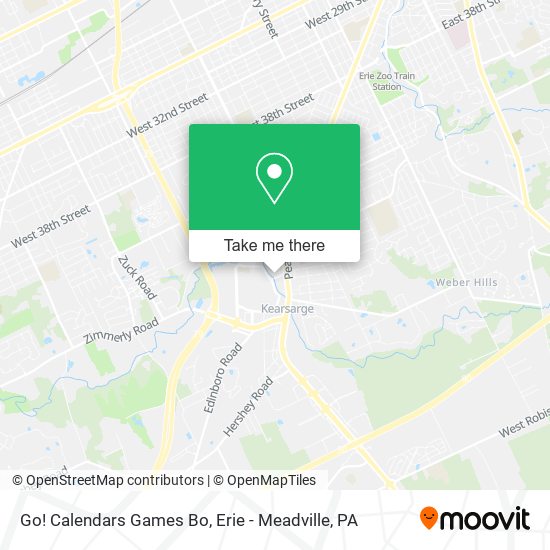 Mapa de Go! Calendars Games Bo