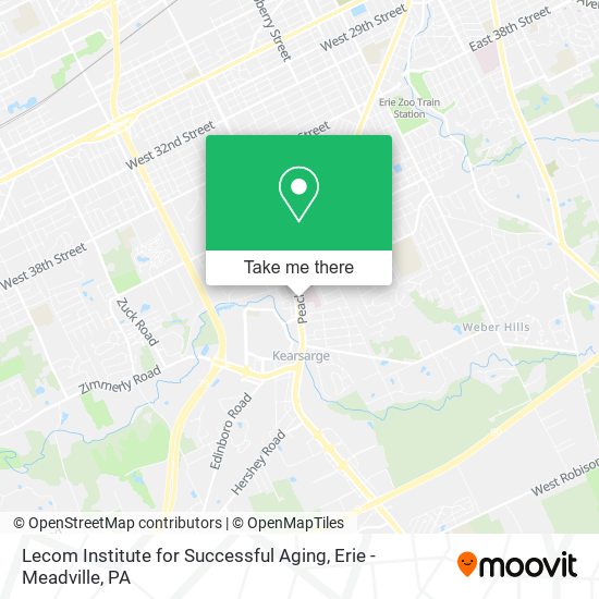 Lecom Institute for Successful Aging map