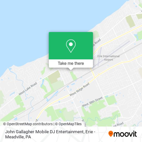 John Gallagher Mobile DJ Entertainment map