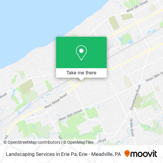 Landscaping Services in Erie Pa map