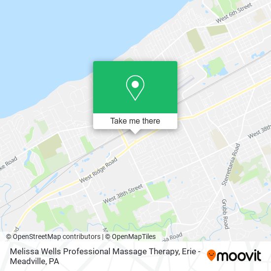 Melissa Wells Professional Massage Therapy map