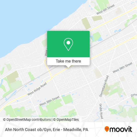 Ahn North Coast ob/Gyn map