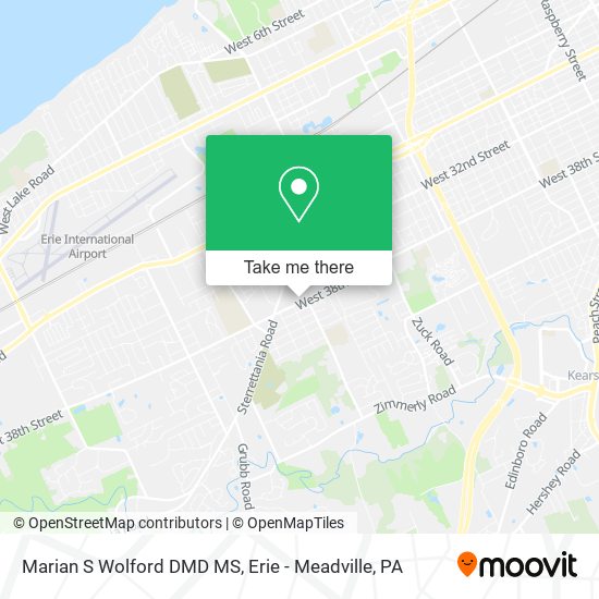 Marian S Wolford DMD MS map