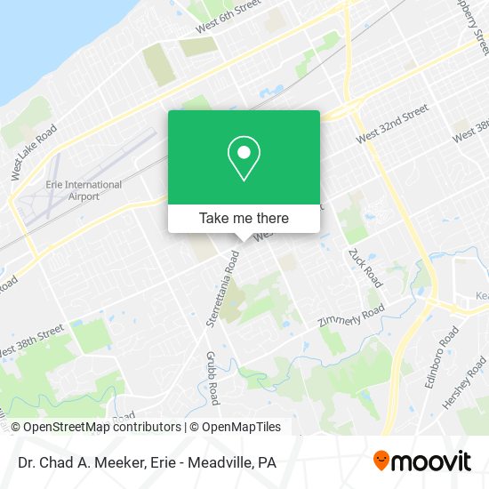 Dr. Chad A. Meeker map