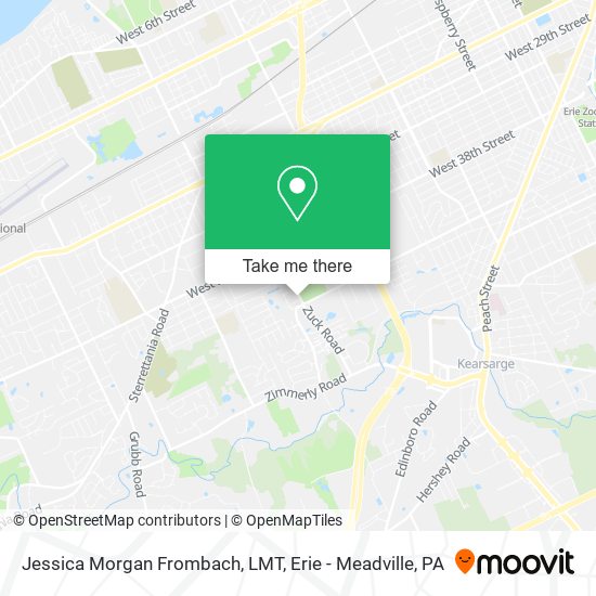 Jessica Morgan Frombach, LMT map