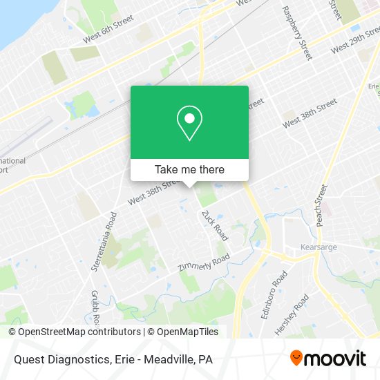 Mapa de Quest Diagnostics