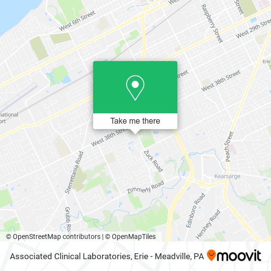 Mapa de Associated Clinical Laboratories