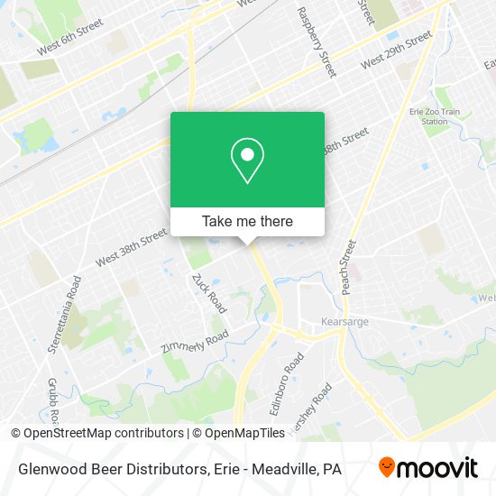 Glenwood Beer Distributors map
