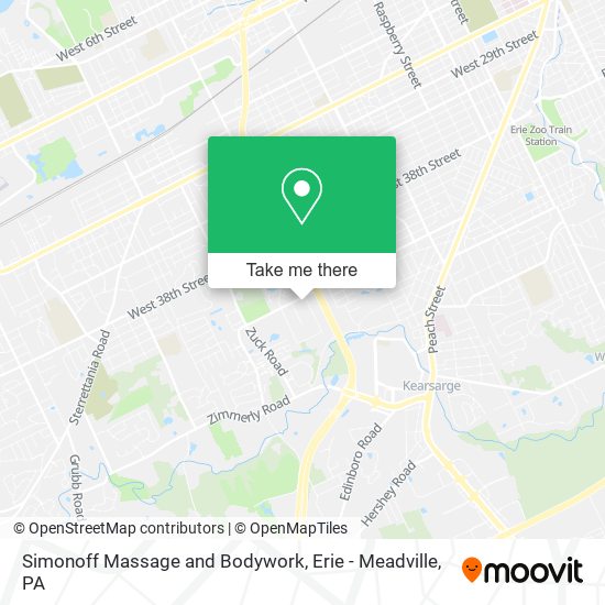 Simonoff Massage and Bodywork map