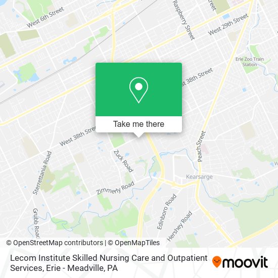 Lecom Institute Skilled Nursing Care and Outpatient Services map