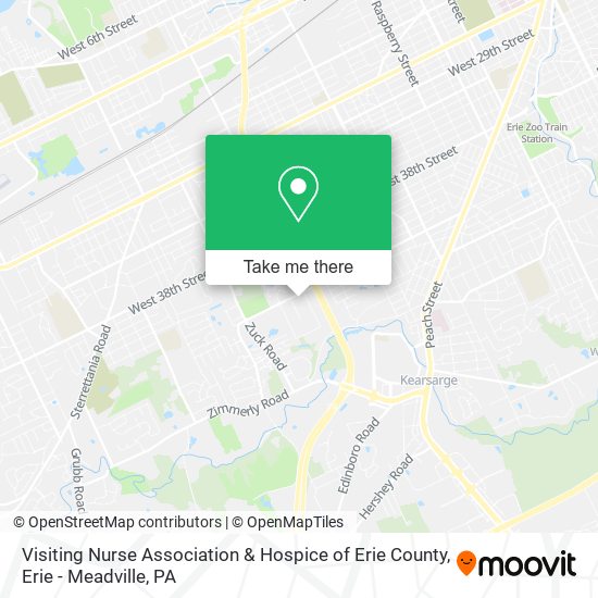 Mapa de Visiting Nurse Association & Hospice of Erie County