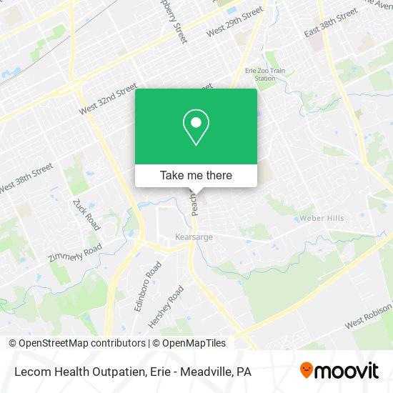 Lecom Health Outpatien map