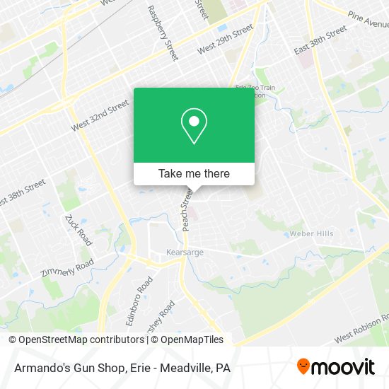 Armando's Gun Shop map