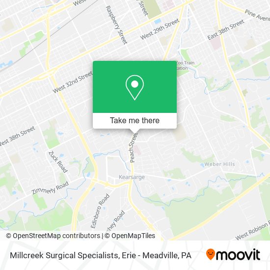 Millcreek Surgical Specialists map