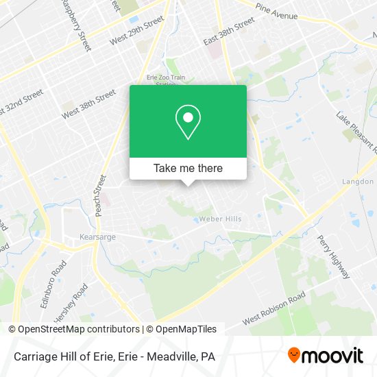 Carriage Hill of Erie map