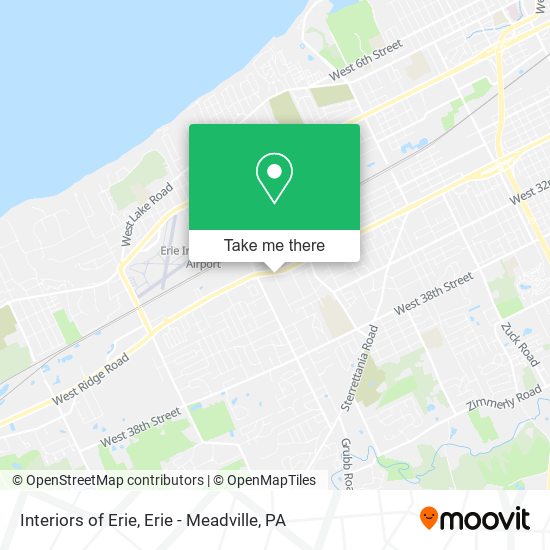 Mapa de Interiors of Erie