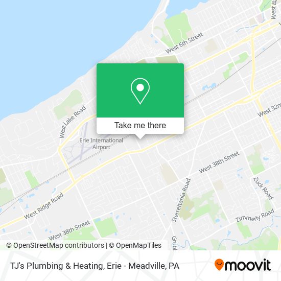 TJ's Plumbing & Heating map