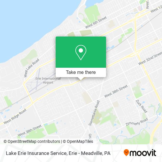 Mapa de Lake Erie Insurance Service