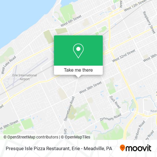 Mapa de Presque Isle Pizza Restaurant