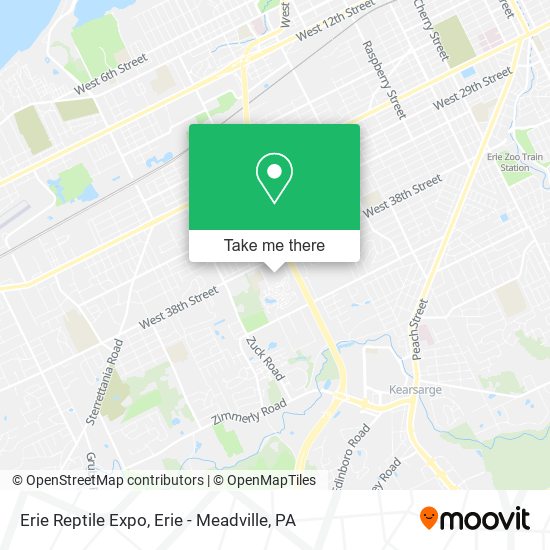 Erie Reptile Expo map