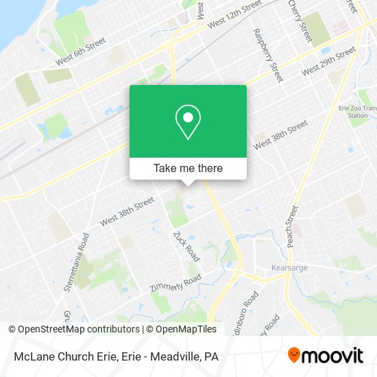 Mapa de McLane Church Erie