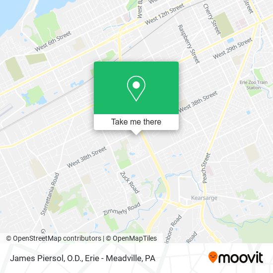 Mapa de James Piersol, O.D.
