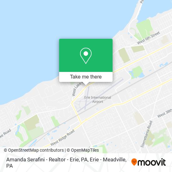 Mapa de Amanda Serafini - Realtor - Erie, PA