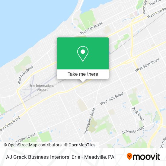 AJ Grack Business Interiors map