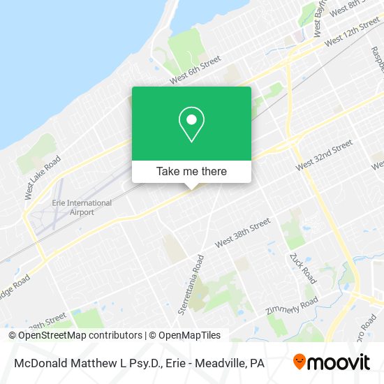 McDonald Matthew L Psy.D. map
