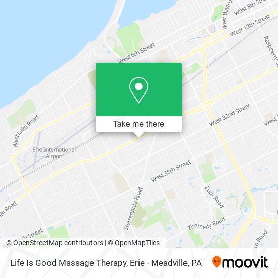 Life Is Good Massage Therapy map