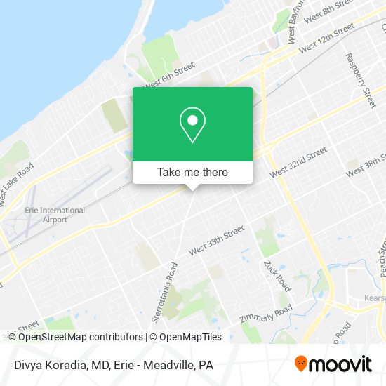 Divya Koradia, MD map